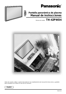 Manual de uso Panasonic TH-42PWD4EX Televisor de plasma