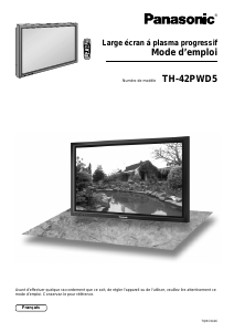 Mode d’emploi Panasonic TH-42PWD5RY Téléviseur plasma
