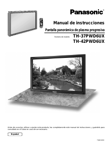 Manual de uso Panasonic TH-42PWD6UX Televisor de plasma