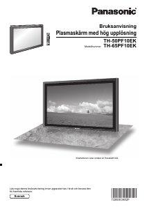 Bruksanvisning Panasonic TH-50PF10EK Plasma TV