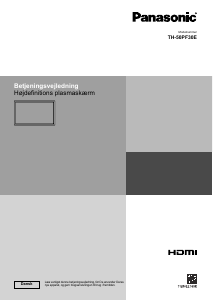 Brugsanvisning Panasonic TH-50PF30E Plasma TV