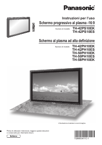 Manuale Panasonic TH-50PH10EK Plasma televisore