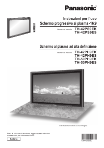 Manuale Panasonic TH-50PH9EK Plasma televisore