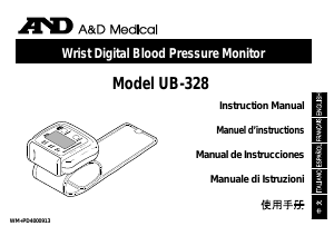 Mode d’emploi A and D Medical UB-328 Tensiomètre
