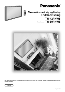 Bruksanvisning Panasonic TH-50PHW5EX Plasma TV