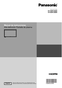 Manual de uso Panasonic TH-58PF20ER Televisor de plasma