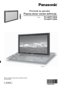 Priručnik Panasonic TH-65PF10EK Plazma televizor