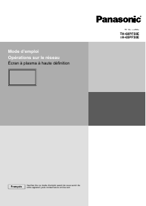 Mode d’emploi Panasonic TH-65PF50E Téléviseur plasma