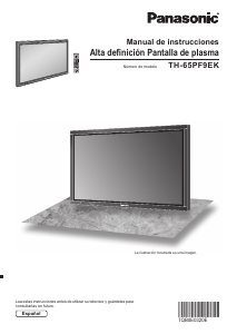 Manual de uso Panasonic TH-65PF9EK Televisor de plasma