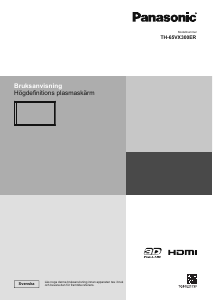 Bruksanvisning Panasonic TH-65VX300ER Plasma TV