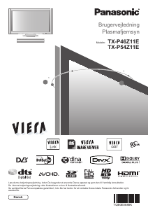 Brugsanvisning Panasonic TX-P46Z11E Plasma TV