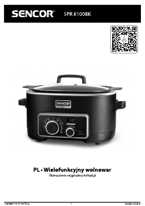 Instrukcja Sencor SPR 6100BK Multi kuchenka