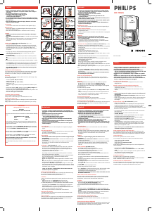 Manual Philips HD7220 Coffee Machine