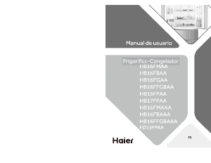 Handleiding Haier FD15FPAA Koel-vries combinatie