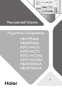 Manuale Haier HB17FPAAA Frigorifero-congelatore