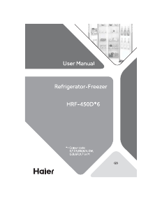 Manuale Haier HRF-450DS6(UK) Frigorifero-congelatore