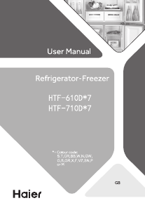 Mode d’emploi Haier HRF-629IF6 Réfrigérateur combiné