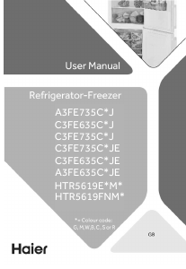 Manuale Haier HTR5619EOMG Frigorifero-congelatore