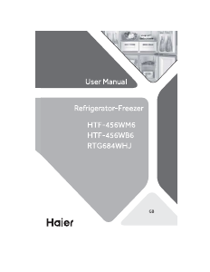 Handleiding Haier RTG684WHJ Koel-vries combinatie