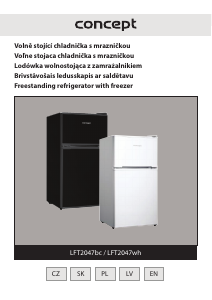 Manual Concept LFT2047WH Fridge-Freezer