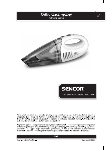 Instrukcja Sencor SVC 190B Odkurzacz ręczny