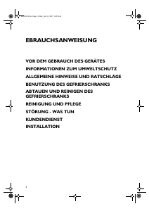 Bedienungsanleitung Bauknecht GKA 118 Gefrierschrank