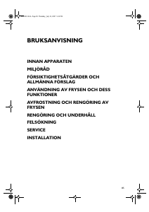 Bruksanvisning Bauknecht GKA 118 Frys