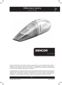 Instrukcja Sencor SVC 191WH Odkurzacz ręczny