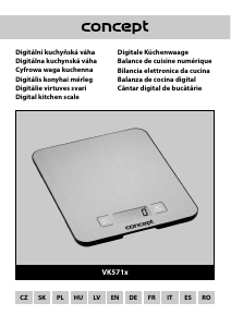 Manual de uso Concept VK5710 Báscula de cocina