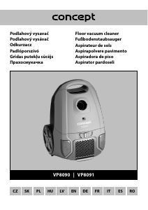Manuál Concept VP8090 Vysavač