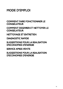 Mode d’emploi Bauknecht GKA 2102 Congélateur