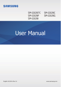 Manual Samsung SM-G9287C Galaxy S6 Edge+ Mobile Phone