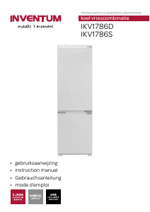 Mode d’emploi Inventum IKV1786D Réfrigérateur combiné