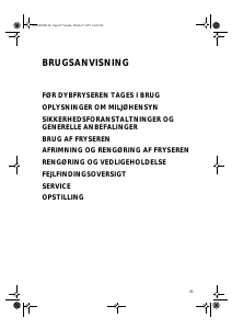 Brugsanvisning Bauknecht GKA 305 Optima/1 Fryser