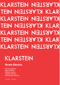 Mode d’emploi Klarstein 10035564 Gusto Classico Machine à expresso