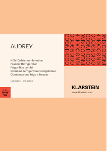 Mode d’emploi Klarstein 10033193 Audrey Réfrigérateur combiné