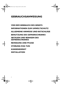 Bedienungsanleitung Bauknecht GKA 349 OPTIMA WS Gefrierschrank