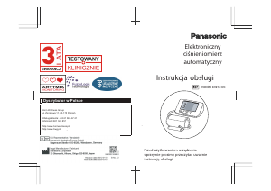 Instrukcja Panasonic EW3106 Ciśnieniomierz