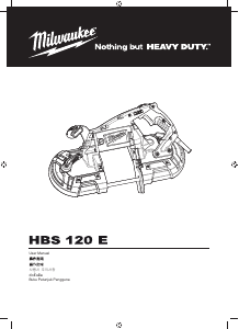 사용 설명서 밀워키 HBS 120 E 밴드쏘