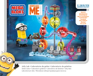 Manual Mega Bloks set CNC78 Minions Jelly lab