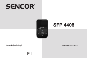 Instrukcja Sencor SFP 4408 RD Odtwarzacz Mp3