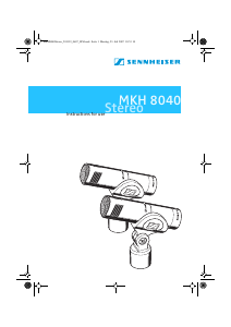 Handleiding Sennheiser MKH 8040 Microfoon