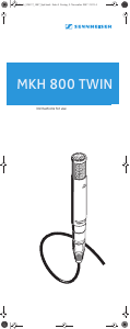 Handleiding Sennheiser MKH 800 TWIN Microfoon