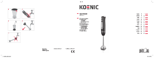 Εγχειρίδιο Koenic KHB 610 Μπλέντερ χειρός