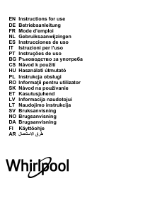 Käyttöohje Whirlpool WHVF 63F LT K Liesituuletin