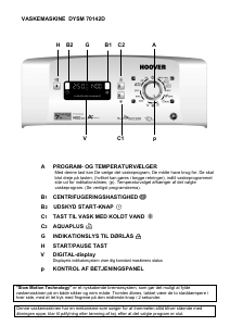 Brugsanvisning Hoover DYSM 70142 D Vaskemaskine