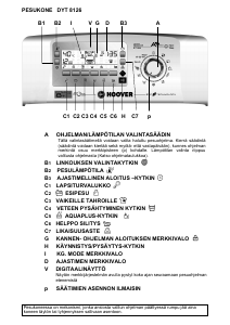 Käyttöohje Hoover DYT 8126/L-S Pesukone