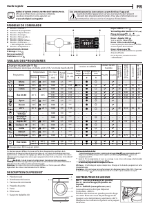 Mode d’emploi Whirlpool BI WMWG 91484 FR Lave-linge