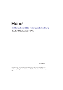 Bedienungsanleitung Haier LE32M600S LED fernseher