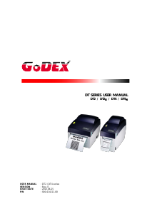 Manual GoDEX DT2x Label Printer